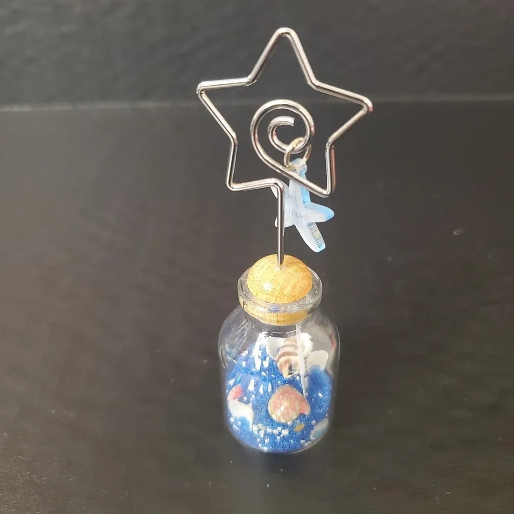 Miniature Beach In a Glass Bottle ALOHA Hawaii Single Picture Photo Holder 4